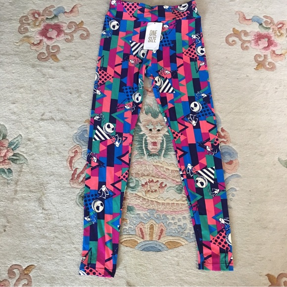 NWT Lularoe Nightmare Before Christmas Leggings NWT Awesome J Black Cat Legging - Picture 2 of 9